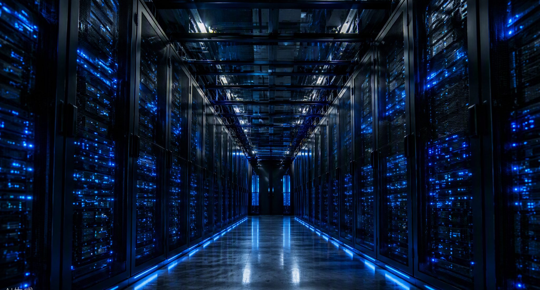 Huazhe Server data centre aisle